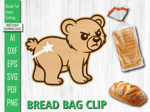 Angry Animal Bread Clip for Playful Branding