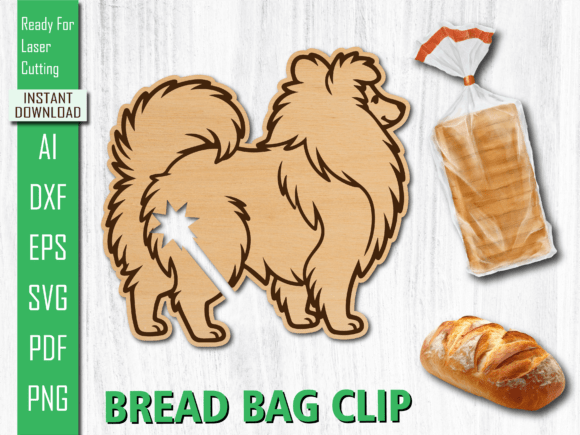 Animal Cute Dog Laser Bread Clip for Modern Web Design