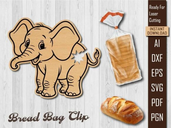 Elephant Bread Clip: A Playful Design Asset for Modern Web Content
