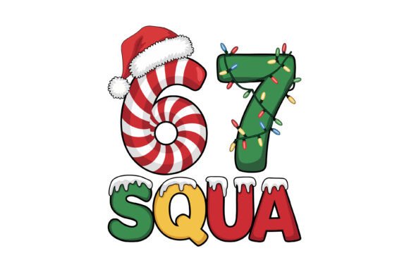 Festive 67 Christmas Squad Design for T-Shirt Graphics