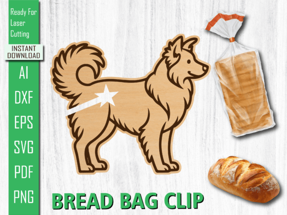 Laser Cut Puppy Dog, Animal Bread Clip