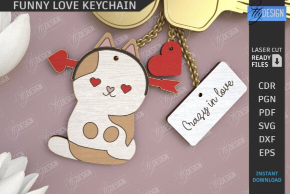 Valentine’s Day Laser Cut Keychain for Polished Content